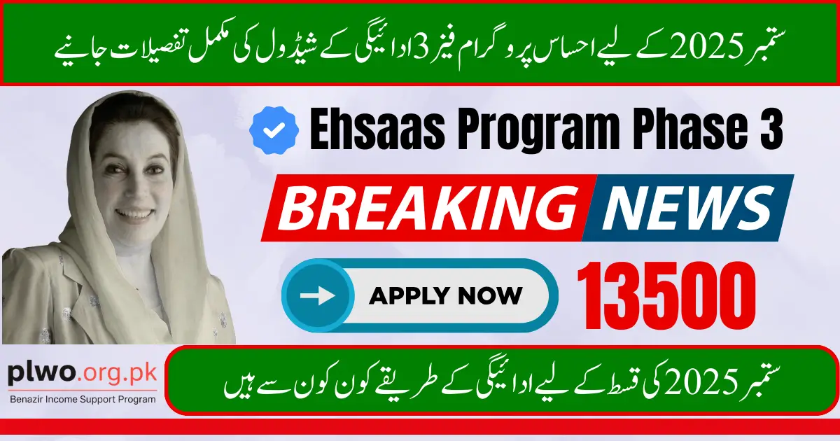 Complete Guide to the 8171 Ehsaas Program Phase 3 Payment Schedule for September 2025